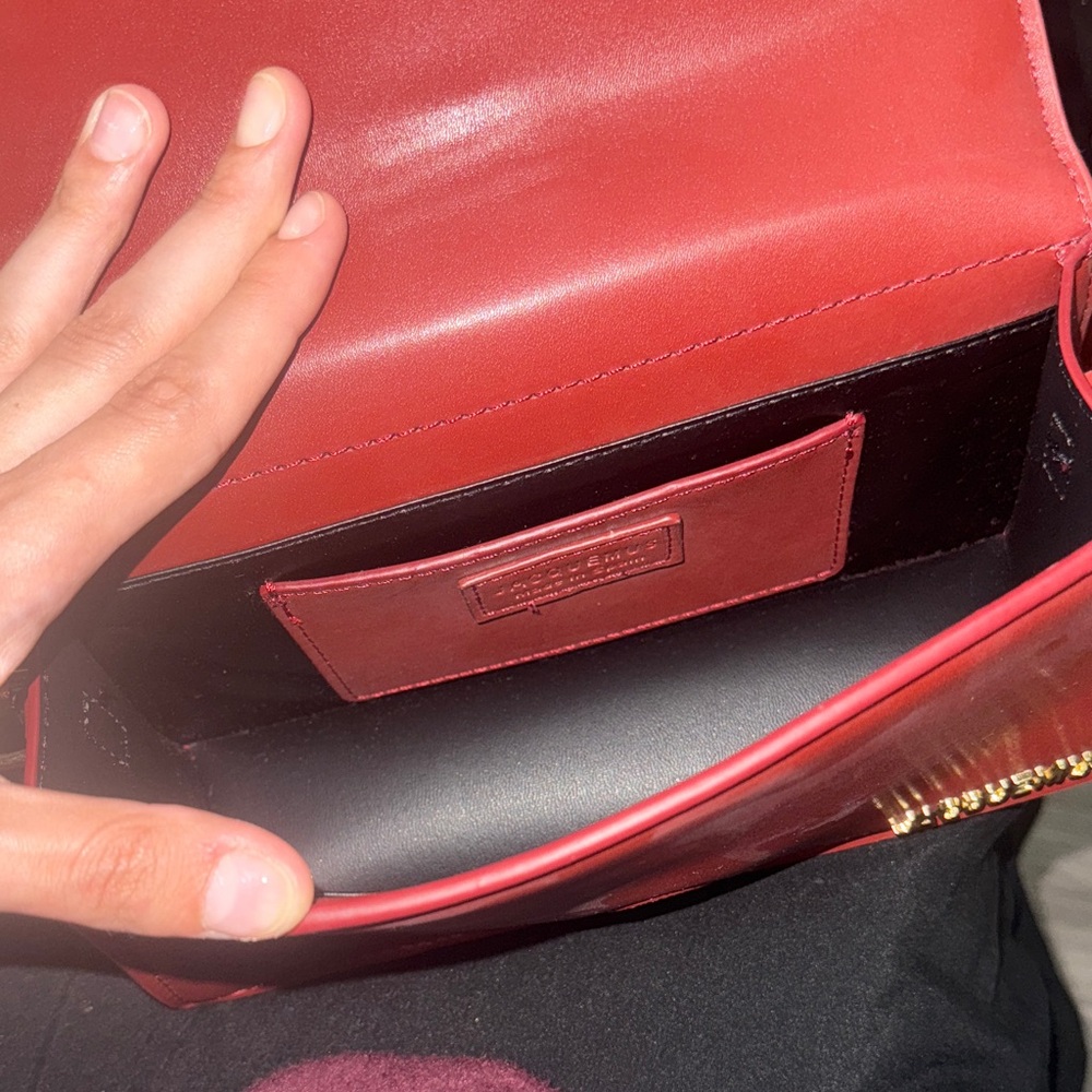 Jacquemus Small Red Leather Shoulder Bag - Picture 4 of 6